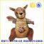 Mom and baby plush toys custom stuffed kangaroo baby kangaroo plush toy