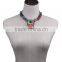 Fashion multicolors rhinestone alloy necklace for girls