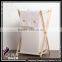 Unique Foldable Cotton Linen Washing Clothes Laundry Basket Bag Hamper Storage