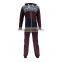 PA0030A adult chest print jumpsuit tracksuit onesie hoody