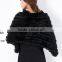 2015 2016 Wholesale Best-selling Women Cashmere Knitted Faux Fur Poncho