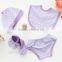 100% Cotton Purple Romper 8Pcs Summer Baby Girls Clothing Sets For Factory Price