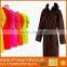 brown color super soft microfiber bathrobe