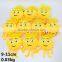 10pcs/set The Emoji Movie Anime Funny Cute Doll Cartoon Toys Yellow Plush Pendant