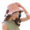 B40092A Hot sale mother and children foldable straw beach hats
