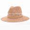 Womens' pretty large brim and silk-flower sun straw hat