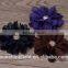 Scallop Ruffuled Ballerina Chiffon Petal Flowers with Crystal Button Spark Rhinestone Buttons Baby Headbands flower