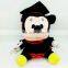 2017 latest graduation plush toys 12 inch teddy bear toys bear toys with hat for friends