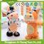 kids electric plush toy donkey cow horse voice recorder plush toy