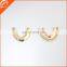 Good quality gold metal shining U shape metal garments and bag making accessories
