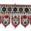 Vintage Embroidered Door Hanging Indian Handmade Cotton Mirror Work Toran Window Valance Topper Toran door hanging wholesale art