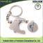 Promotional metal keychain custom house shaped trolley coin keyring