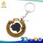 Hot Selling 3D Skull Football Keychain in Dye Black Plating