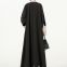Black Color Soft Polyester Pearl Lace Robes