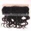 Grade 9a virgin hair brazilian human hair pre plucked lace frontals with baby hair