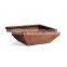 Outdoor A242 Corten Steel Planter Square Size