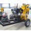 water well drilling rig/portable 160-23m borewell drilling machine with diesel engine mud pump