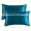 Distinctive Couple Matching 100% Polyester Home Comfortable Breathable Silky Smooth Satin Pillowcase In Bulk