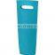 we can print logo on it fabric felt wine bottle bag
