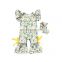 Lovely white daisy pattern printing Romper jumpsuit Baby Knitted bodysuit One Piece for wholesale price