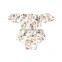 Toddler Cheetah Romper Girl Bodysuit Off Shoulder Jumpsuit