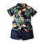 Children's clothing beach multicolor floral shirt boy shorts two-piece baby Hawaiian style