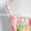 TWOTWINSTYLE Print Patchwork Ruffle Mesh Vest For Women Spaghetti Strap Vintage