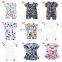 bamboo full print kids tale brand baby summer overalls 100%cotton rompers