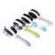 New Design Pet Deshedding Tool Grooming Comb Double Sided Pin Brush with Silicone Hand Pet Dog Comb