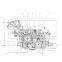 High Quality Motorcycle Engine CVT700CC Electric/Hand Start Motorcycle Engine Assembly