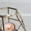 Geometry Candle Holder Gold Centerpiece  tealight metal candlestick holder For Wedding and home decoration