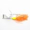 21g Spinner Spoon Fishing Lure Hard Baits Double Reflective Metal Spoon Buzzbait Fishing Lure With Hook