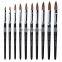 Professional Custom Logo Nail Art Tools Wooden Handle Acrylic Nail Brush Kolinsky Hair Acrylic Nail Art Brush