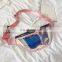 Super hot Belt Bum, Bag Waterproof Transparent portable Holographic Fanny Pack Laser Waist small jelly bag purses/