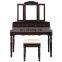 Size of dressing table wooden dressing table with mirror and stool