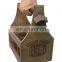 Craft Caddy Wooden Beer Carrier 6 Six Pack Bottle