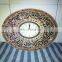 metal material shiny mosaic funky clock