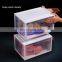 Clear Magnet Plastic Shoe Boxes Drop Front Shoe Storage Box Acrylic custom transparent display shoe boxes stackable organizer