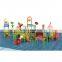 Hot sale swimming pool water slide playground, water park play equipment fiberglass water slides