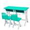 2019 cheap plastic student kids study table and chairs set for children