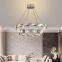 Modern Crystal Led Chandeliers For Dining Living Room Hall Bedroom Ceiling Trichromatic Pendant Lamps Golden Hanging Lights