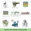 Industrial Disposable Bamboo Chopstick Making Machine / bamboo chopsticks set