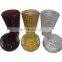Creative Modern Handmade Home Wedding Decoration Tabletop Clear Mosaic Glass Crystal Candle Holder Burner