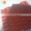 Red color decorative building cladding aluminum expanded metal