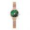 SHENGKE SK S9853L Fancy Green Woman Watch Waterproof Bracelet Watches
