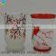 Poinsettias Hand-Painted Crackle Glass Hurricane Candle Holders Bird of Snow Tree Crackle Glass Candle Holder                        
                                                Quality Choice