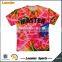 100% polyester all over flower printing tee t shirts for sublimation printing