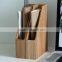 ZAKKA wood material simplicity desktop bamboo wood file storage box for office
