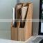 ZAKKA Wood Material Simplicity Desktop Bamboo Wood File Storage Box for Office