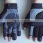 Fingerless synthetic leather Palm anti - vibration safety Protection Mechanic Work Gloves